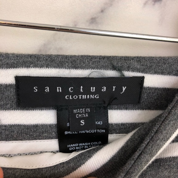 Sanctuary Striped Stretch Knit Pencil Skirt - Picture 3 of 6